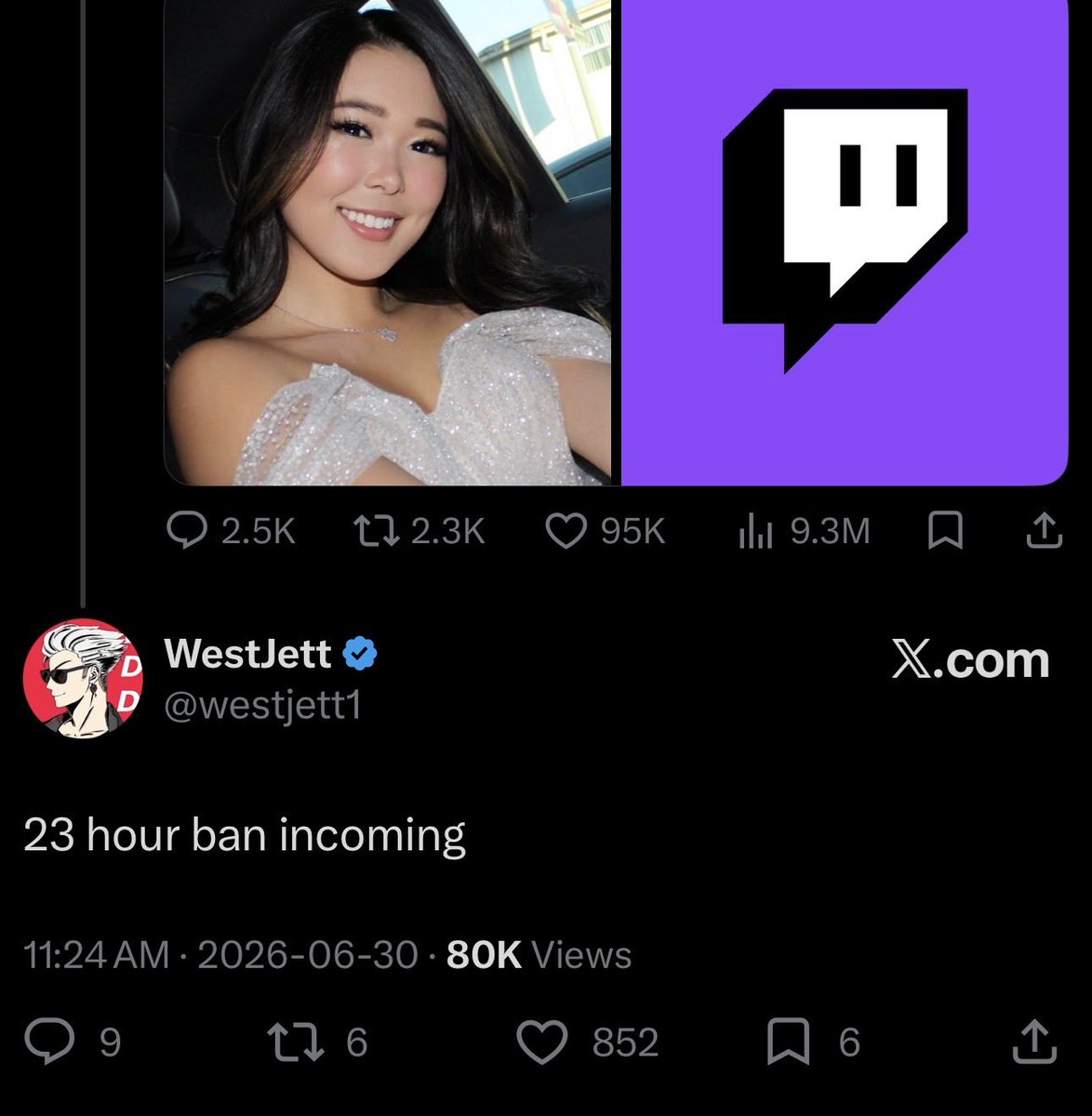 westjett1's tweet photo. CALLED IT LMAOOOO https://t.co/ppRLiHqJJh