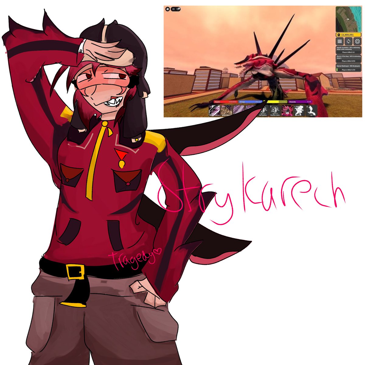 SpecUnkown's tweet photo. Strykarech Gijinka 
#Kaijuuniverse #kaiju #ku #art #digitalart #art https://t.co/ZQxJsp6nlY