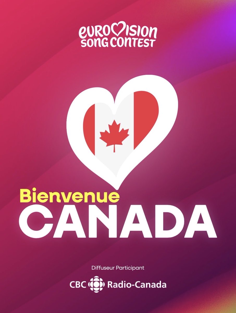 EurovisionSC2's tweet photo. Hoşgeldin KANADA #welcome #bienvenue #hoşgeldin #eurovision2027 @Eurovision https://t.co/eBF5HB94tx