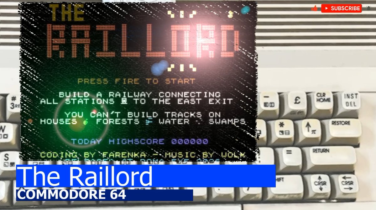 SabermanYT's tweet photo. Commodore 64 -=The Raillord=-
https://t.co/LEgf8Q5OCr
#commodore #c64 #retronews #retrocomputing #indieretronews https://t.co/y3DQkgNMlc