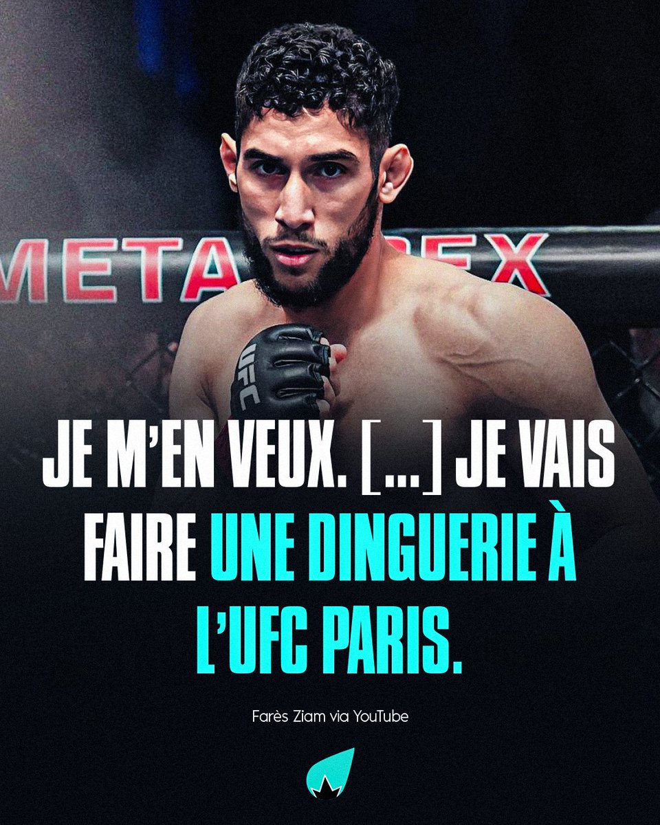 🚨 Farès Ziam tease un retour à l'#UFCParis en septembre ! 💪🇫🇷