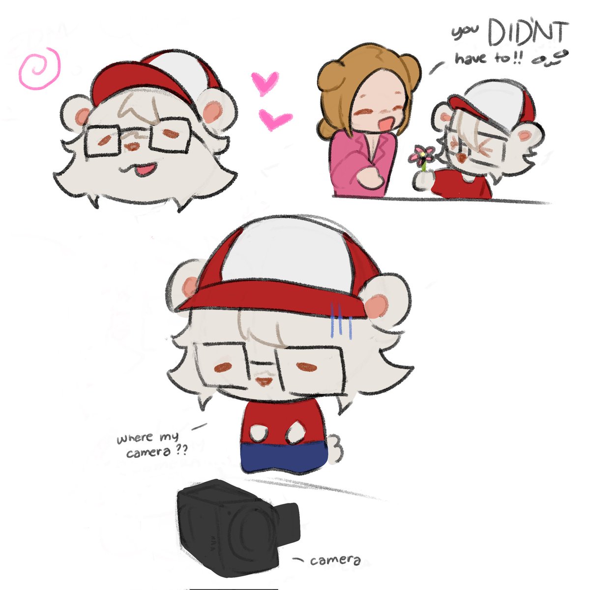 ducklity's tweet photo. Tomate sketch doodles with his new glasses :D

#qsmp2 #qsmpfanart #tomate https://t.co/8PEzQpscwh