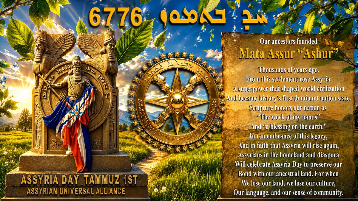 AssyrianUA's tweet photo. Assyria Day Tammuz 1st https://t.co/jYYjtkue9m
