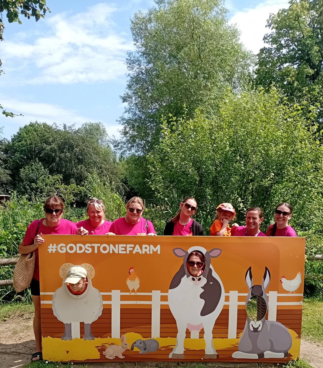 YMCAEastSurrey's tweet photo. It was a hot day down at the farm on Friday for our annual YMCA Sovereign Pre-school summer trip but that didn't stop us having a wonderful time! Thanks to the 47 members of our preschool community who were able to join us &amp; huge thanks to @GodstoneFarmUK for being amazing hosts! https://t.co/dKzKgG7tTD