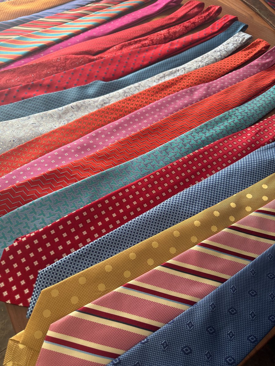 ToddYakoubian's tweet photo. I think I have a tie problem?  Maybe not because it's in my blood.  My grandmother and grandfather escaped from Nazi Germany and came to Arkansas.  My grandfather built a very well known tie business right here in Little Rock called Rhynecliffe.  As a matter of fact, United States Presidents have worn his ties.  The story is truly one which defines the American Dream.  My dad also opened up Rhynecliffe Fine Menswear, and for decades it was located in Colony West, then along Arcade Drive.  This explains my obsession with ties.
Why am I talking about this suddenly?  Thursday, July 2nd at 2PM, @ARStyleShow  will air a segment all about it.  Hope you enjoy.