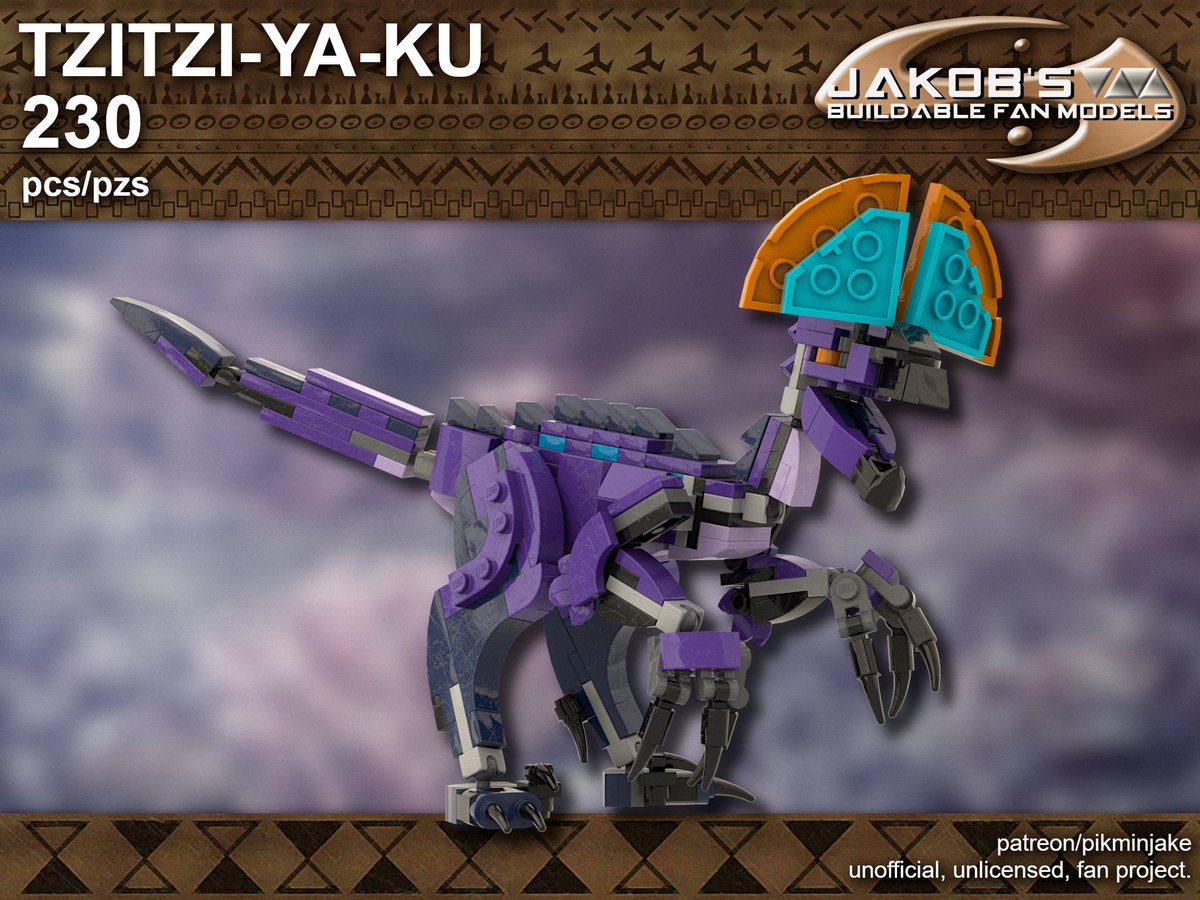 PikminJakob's tweet photo. Let's make today a good day, alright? 😇

I got free LEGO instructions for my Tzitzi-Ya-Ku model.
This guy placed 162nd in the monster polls, but he's at least top 50 in my heart.
Goober. 

Thanks for the continued support everyone! https://t.co/WTVc1atSIc