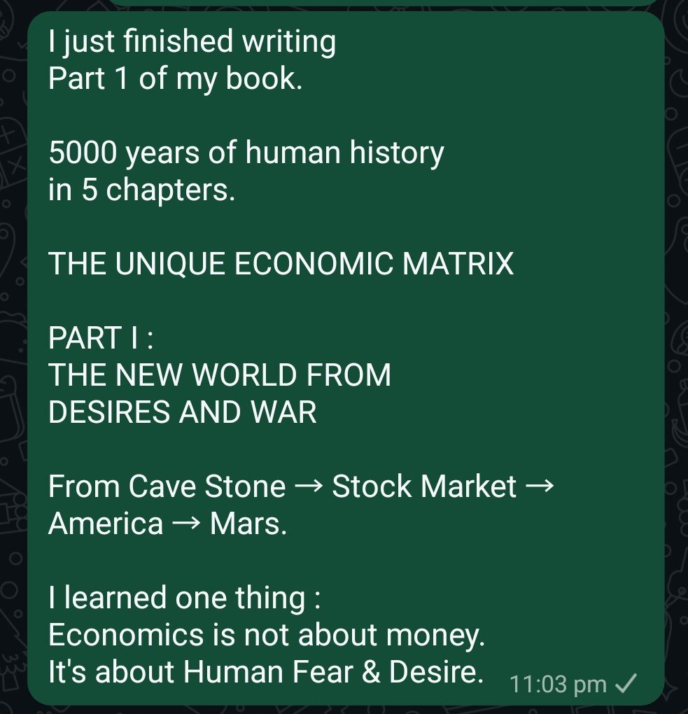MirdadMithunan's tweet photo. #TheUniqueEconomicMatrix

#BuildingInPublic
#BookWriting #Mithunan
#WritingCommunity
#Author #History #Economics #IndianAuthor #Tamil https://t.co/h8OcBDLPyz