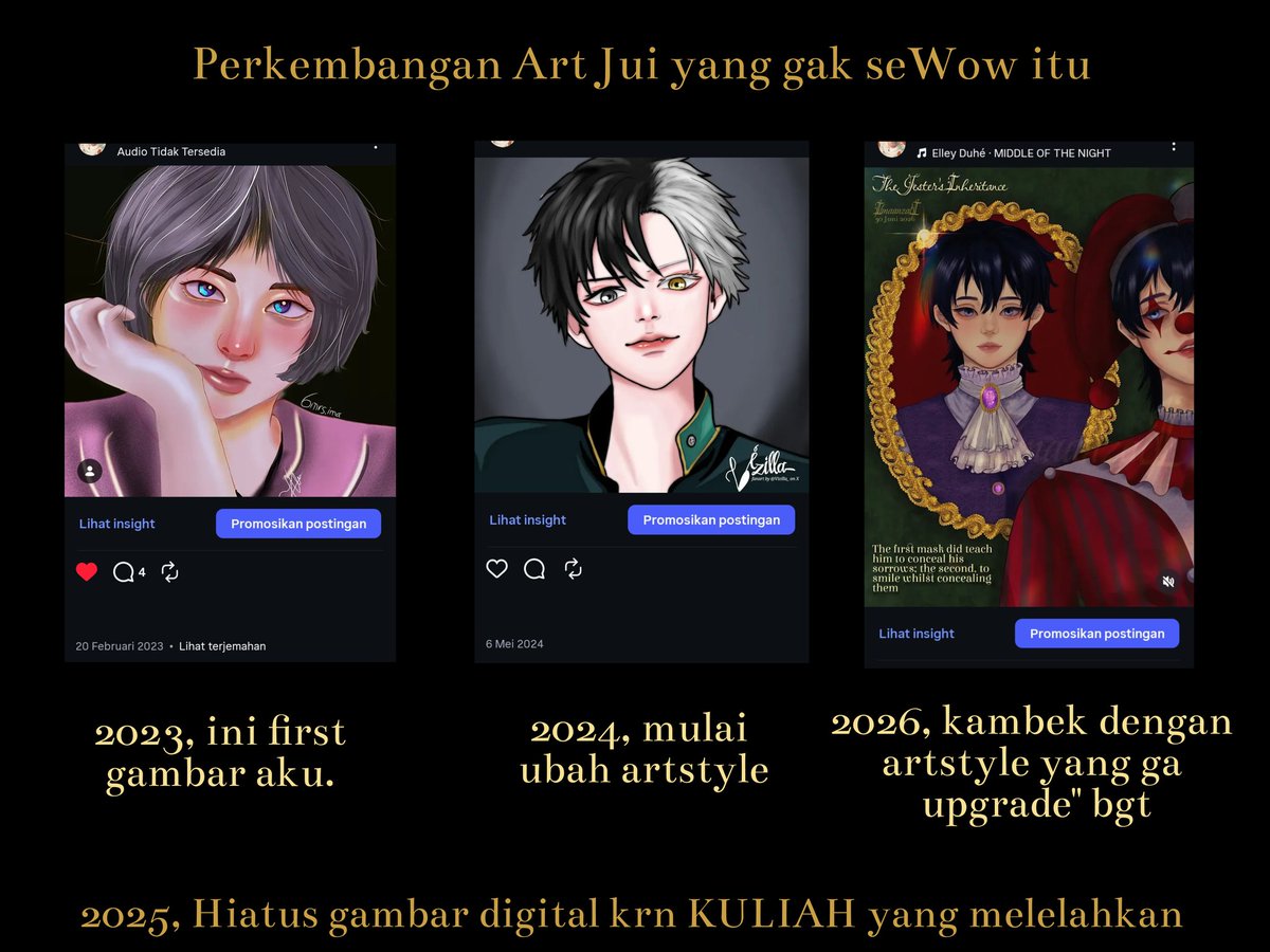 juizistic's tweet photo. aku belajar perlahan intinya, tapi keduluanan ai 🥹 https://t.co/jwexFsxqZj
