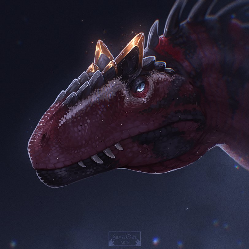 SilverOwl_Arts's tweet photo. Allosaurus icon! (Patreon reward) https://t.co/QNpmJMmMjU