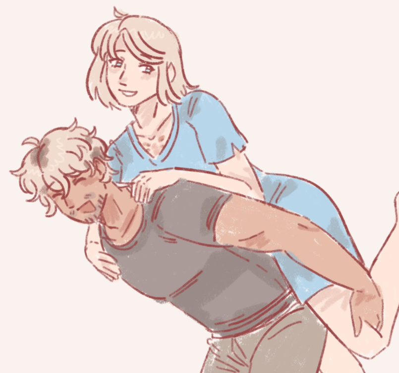 bluparagons's tweet photo. some quick post-re5 jill doodles.... ok....? Yes carlos bleached his hair in solidarity.....

#rebhfun #valeveira https://t.co/aQT6vAKZI6