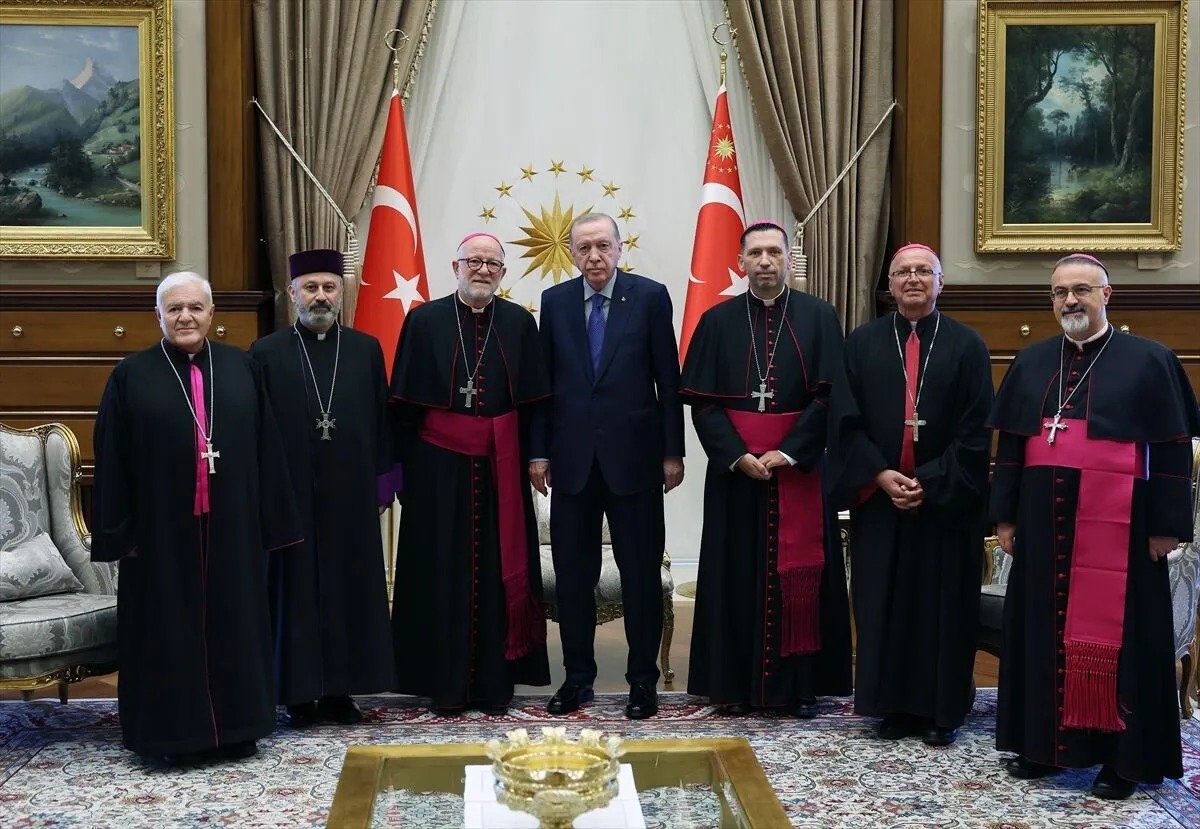 Cumhurbaşkanı Erdoğan, Türkiye Katolik Episkoposlar Konferansı Heyetini Kabul Etti