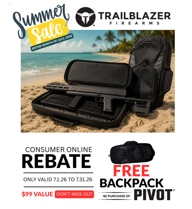 TBFirearms's tweet photo. Don't Freak Out!!! Huge PIVOT Summer Sale for the entire month of July... phew, you've got all month to shop 'til you drop! 

More Info on the PIVOT:
https://t.co/VeYQnkYY2f https://t.co/FwDJWSDRnJ