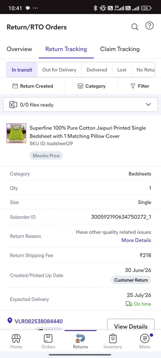 JorwalRadhey's tweet photo. Hey @Meesho_Official, facing heavy overcharging on return shipping fees for products under 500gm (Charged ₹218 &amp; ₹244). Ticket ID 782851253300 has NO resolution yet. Please refund the extra amount &amp; fix this!Seller ID:Meenamantra
#Meesho #MeeshoSeller #SellerSupport #FairTrade https://t.co/XreQbvk5jP