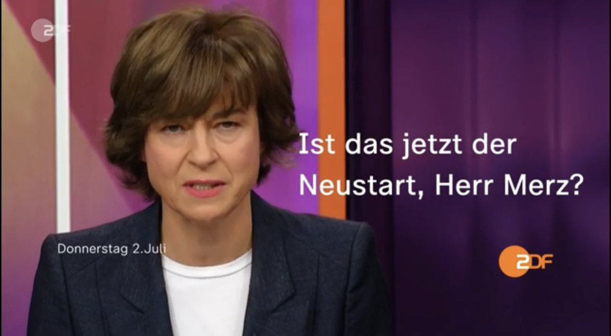 djcooky78's tweet photo. Wie sehr in #Berlin die Hütte brennt, verrät das morgige Maybrit Illner Spezial mit Bundeskanzler Friedrich Merz.
„Ist das jetzt der Neustart, Herr #Merz?“ am 2. Juli 2026 um 19:25 Uhr live im ZDF." https://t.co/DAHJHFXHQo #Illner #Vertrauensfrage https://t.co/kJ2IGCcQDA