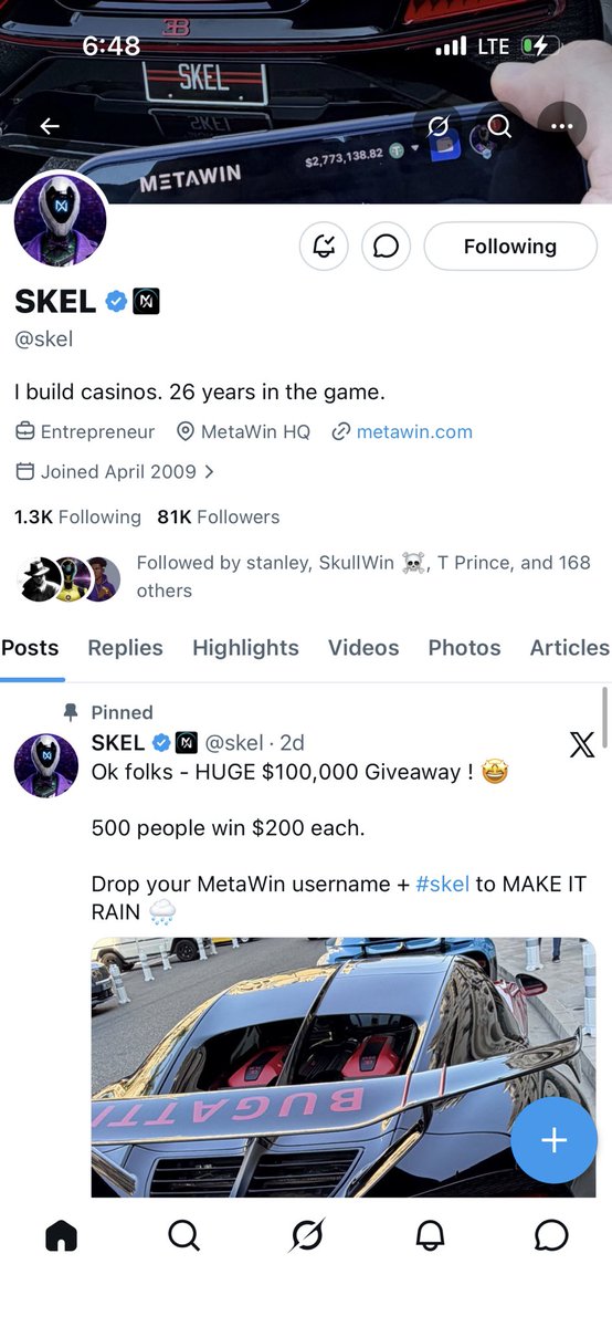 Lacaserabandit2's tweet photo. @Abrahamchase @skel Thanks a lot chase 🙏, I didn’t get to win any of the giveaways and I hope this time around it’s my turn ✨

Metawin Sol wallet:  4Lm4HMvkHwC3zZvSJ9hrSFhuLPo3tTHk6jEWRxGnTYuA https://t.co/gZqmdYsuIz