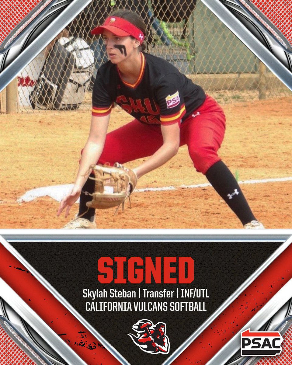 CALU_softball's tweet photo. We are excited to welcome, sophomore transfer, Skylah Steban to Vulcan Nation!!! ❤️‍🔥🥎

#VulcanNation #CalWhoCalU https://t.co/nxZUi7kg8O