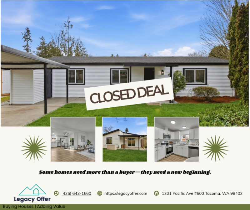 legacyoffer's tweet photo. From vacant to revitalized. 🏡✨

This Renton renovation is another reminder that every home deserves a second chance. Proud to help create stronger neighborhoods—one home at a time.

#LegacyOffer #WeBuyHousesTacoma #HomeBuyer https://t.co/RHSaoQ9Alc