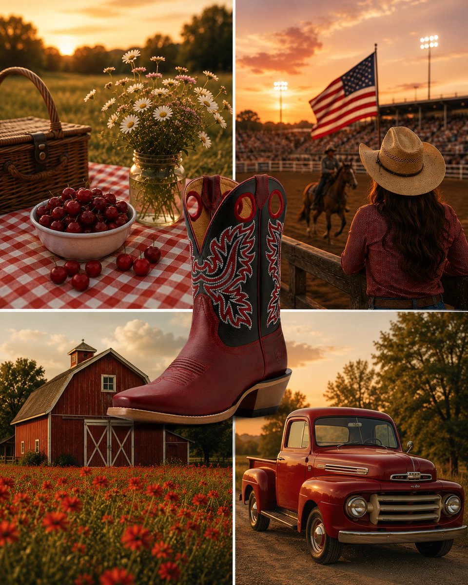 HCOIllinois's tweet photo. Red. White. Or Blue? Three boots. Three moods. Which pair fits best with your summer? 👢 https://t.co/Ptq8tZFgKR