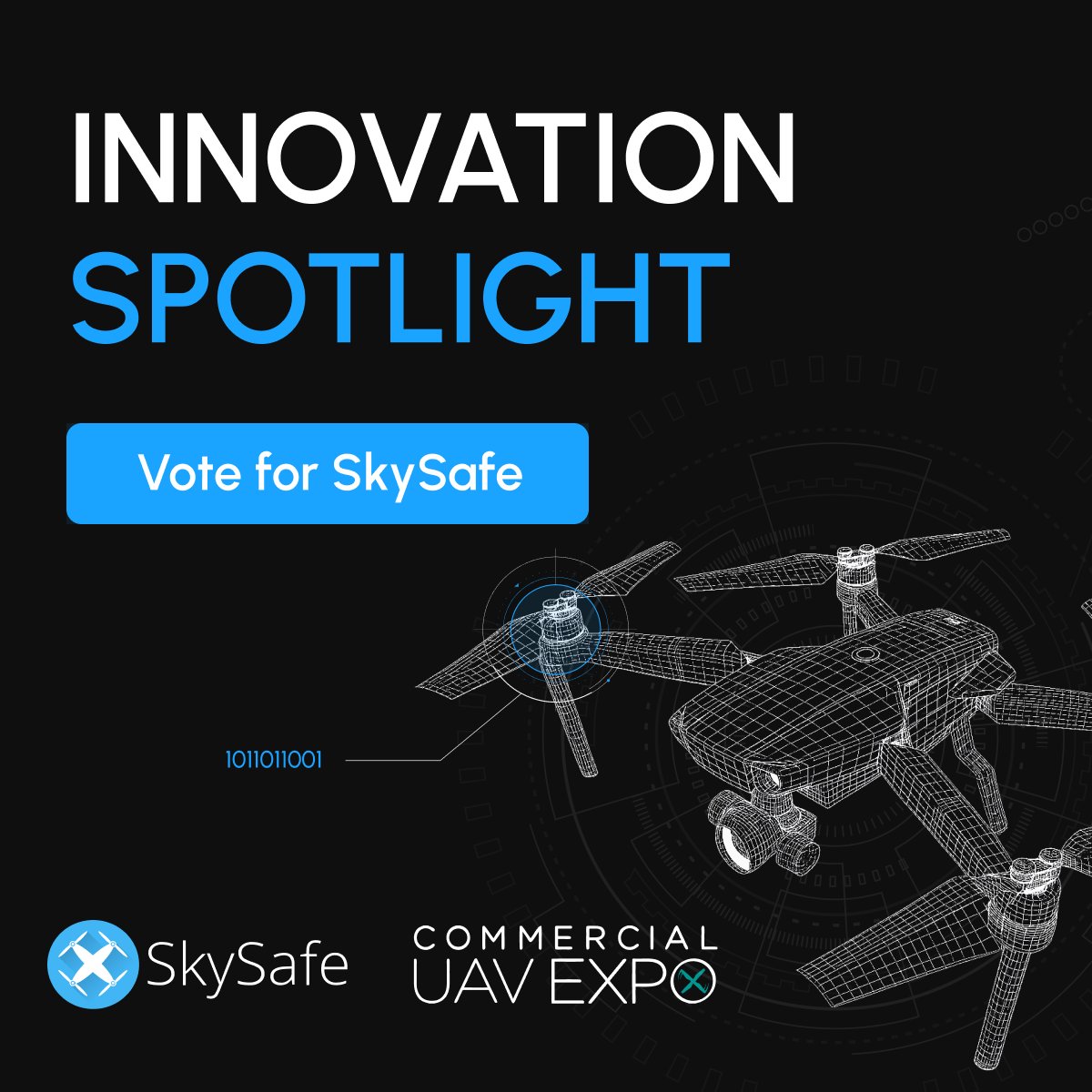 skysafe's tweet photo. We're honored to be a finalist in the @ExpoUAV Innovation Awards for Security & Public Safety!

If you believe in our mission to make the skies safer through drone detection and airspace intelligence, we'd appreciate your vote. Voting ends Aug. 14.

🗳️ Cast your vote here: https://t.co/Iwjx0Kyirw

#CommercialUAVExpo #InnovationAwards #DroneDetection #AirspaceIntelligence