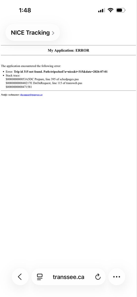NeilQVLGA6455's tweet photo. Hey @TransSee when I track buses for NICE Bus, it doesn’t show what trips the buses are doing and for some reason, I can’t check their schedule trips https://t.co/gQMZ1dwsG2