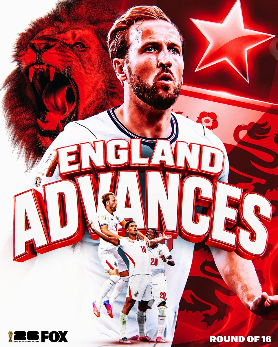 FOXSports's tweet photo. Harry Kane leads England into the Round of 16 🏴󠁧󠁢󠁥󠁮󠁧󠁿 https://t.co/TuR9onRJal