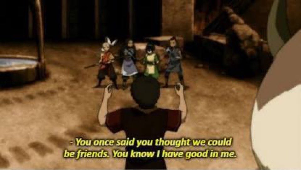 spinnerani's tweet photo. It’s so funny too because when Zuko tried joining the gaang for the first time, he only remembered Aang’s words and not Katara’s till she had to remind him https://t.co/oi0pT2ktxg