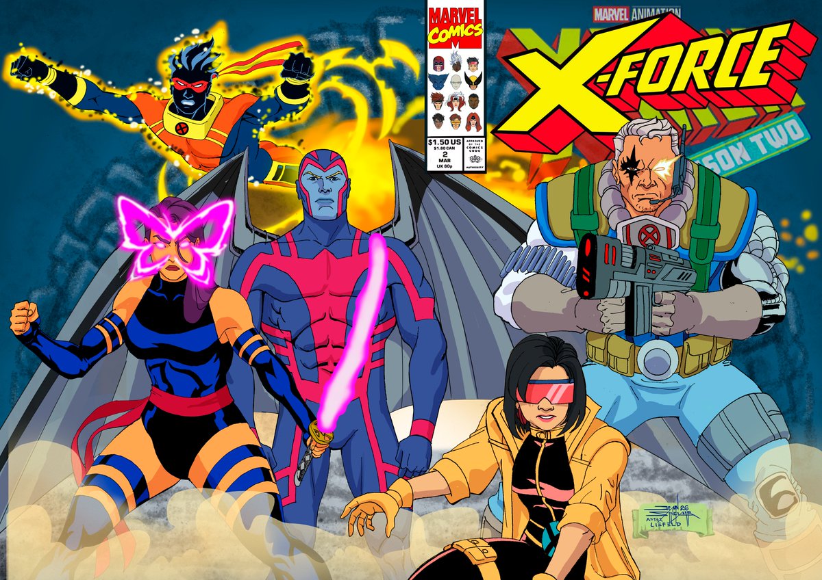 jeansinclairBR's tweet photo. Ep 02 A Force to be Reckoned With
An #XMen97 S02 Cover Homage.
Following the events of E-Day, a secret military force emerges in an attempt to fill the void left by the X-Men team.
This time, homaging the classic art cover by Rob Liefeld.
Episodes 01-03 Streamimg Now! https://t.co/0N8ypN3EHH