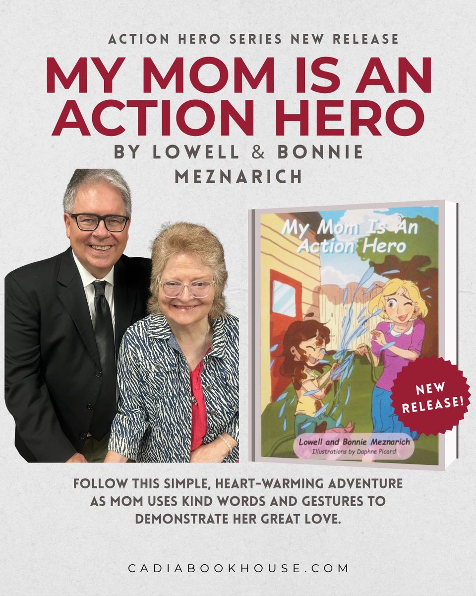 CadiaBookHouse's tweet photo. This addition to the Action Hero Series celebrates and champions Moms! Follow along as a daughter encounters challenges, yet Mom sees her and is quick to act.

Get your copy today at https://t.co/1CHYVLkgJX 
.
.
.
#christianbooks #strongfamilies #motherhood #momlife #bookrelease https://t.co/RgV66Yo5WF