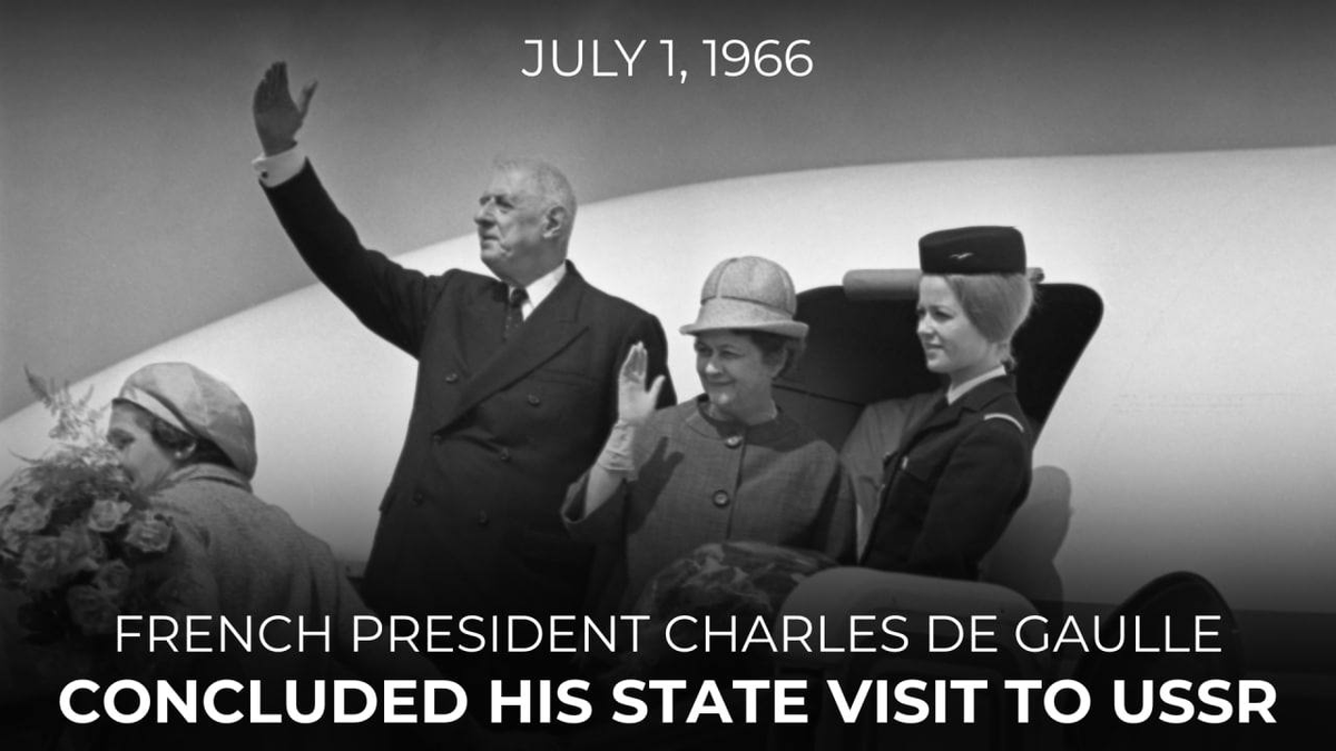 6️⃣0️⃣ years ago, on July 1, 1966, French President, General