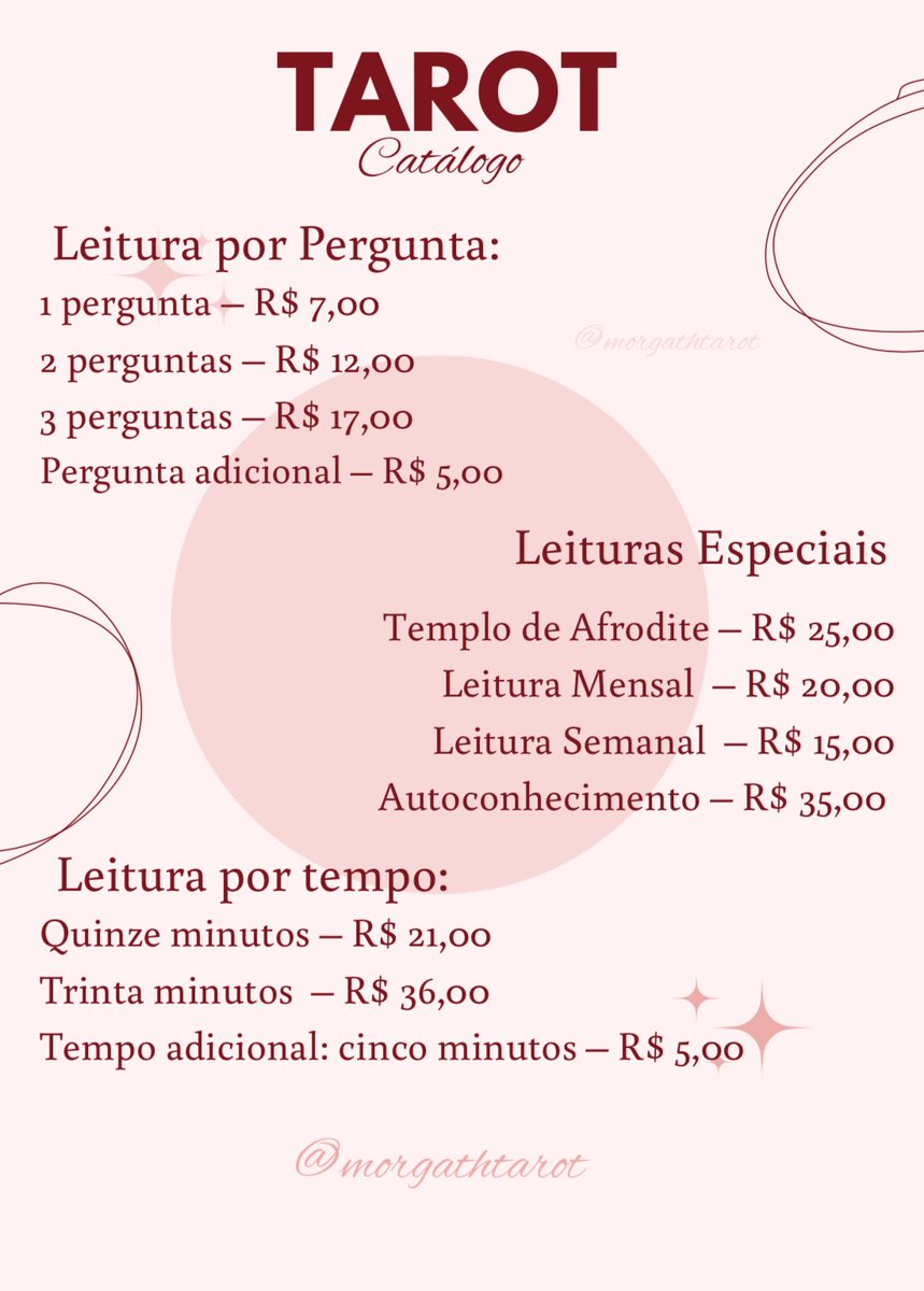Morgathtarot's tweet photo. mesa aberta lindezas!! 💕

leituras imediatas!

mudança de preços em julho

tags: tarot, taro, tiragem, leitura, cartas, taróloga, cartomante, previsão, oráculos, amorosa, consulta, bruxa https://t.co/V5FksmiquN