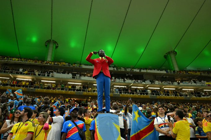 balotaromantico's tweet photo. congo:

- entregou entretenimento
- não se acovardou diante os grandes
- e ainda uma das seleções mais simpáticas dessa copa do mundo

valeu congo valeu lumumba vea https://t.co/zvwAEfpxxC