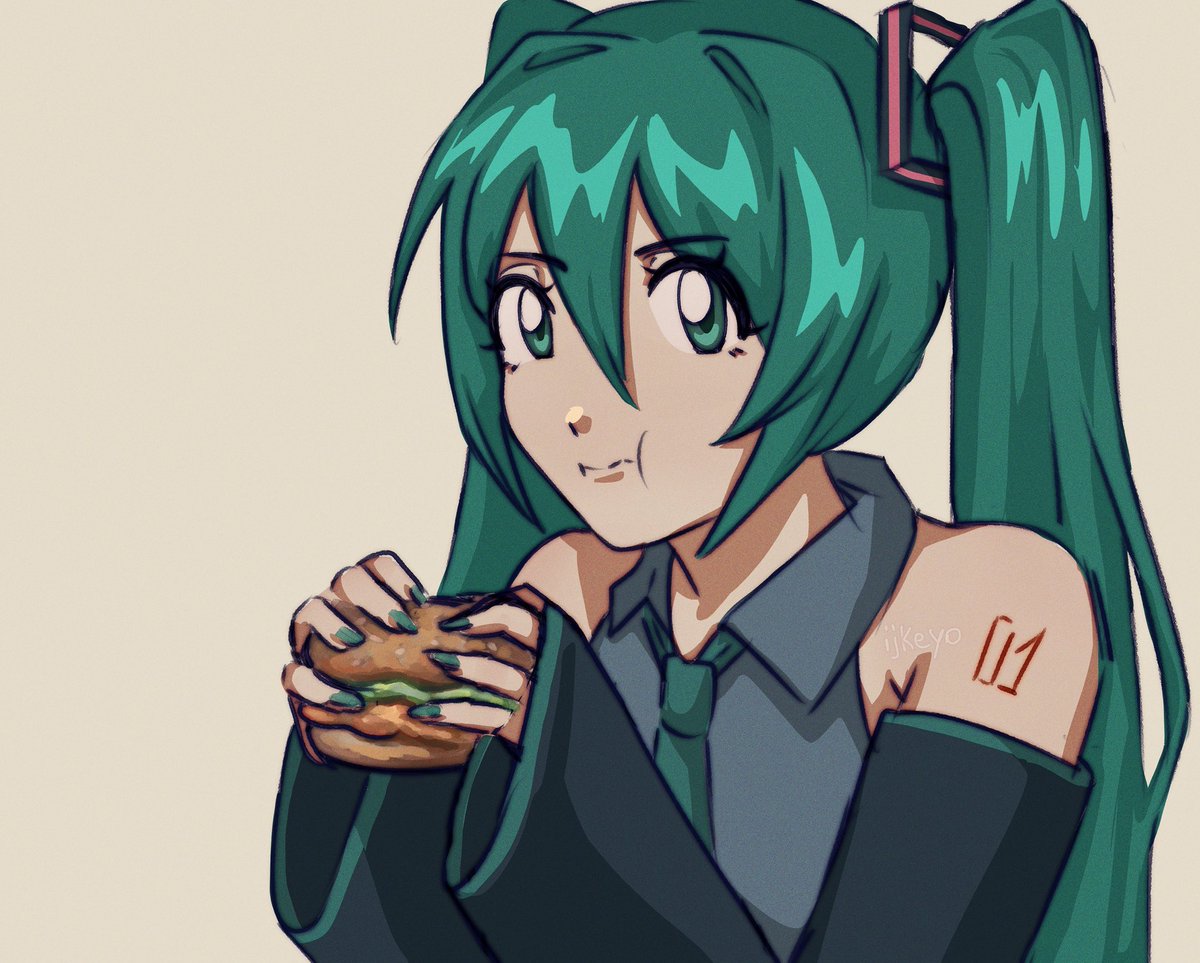 ijkeyo's tweet photo. miku with macchiken #hatsunemiku #art https://t.co/clfQSpYH6T