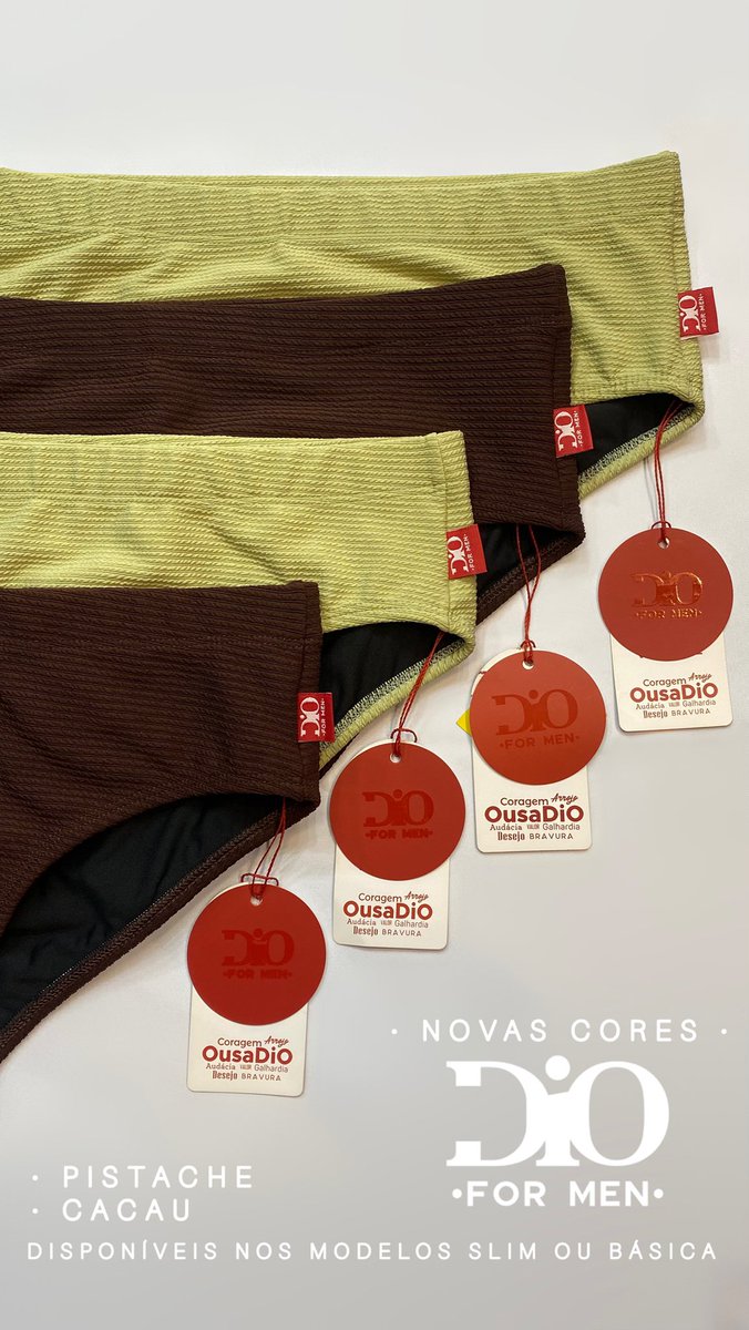 DiOForMen's tweet photo. Novas cores DiO ForMen: PISTACHE e CACAU

Sungas Slim ou Básica e em todos os tamanhos.

Garanta sua sunga hoje mesmo em nossas lojas físicas ou pelo Whatsapp.

📍SÃO PAULO:
Rua Jaguaribe, 66 - Loja 02 - Largo do Arouche/Santa Cecília

📍GOIÂNIA: 
Agende seu Horário (62) 99959 4282

🚚ENVIAMOS PARA TODO O BRASIL.
Frete Grátis a partir de 03 peças.