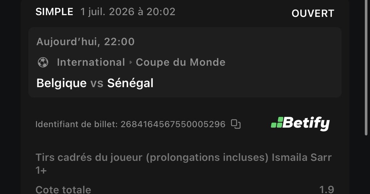 NEXENPRONOS's tweet photo. 🚨🎯 

⭐️ Ismaila Sarr 1+ Tir cadré @ 1,9 ! 

C’est dispo dans Propriétés joueurs ici : https://t.co/rChi5uuppr

Ayez la vision 👁️ https://t.co/ioP9oK5UDX