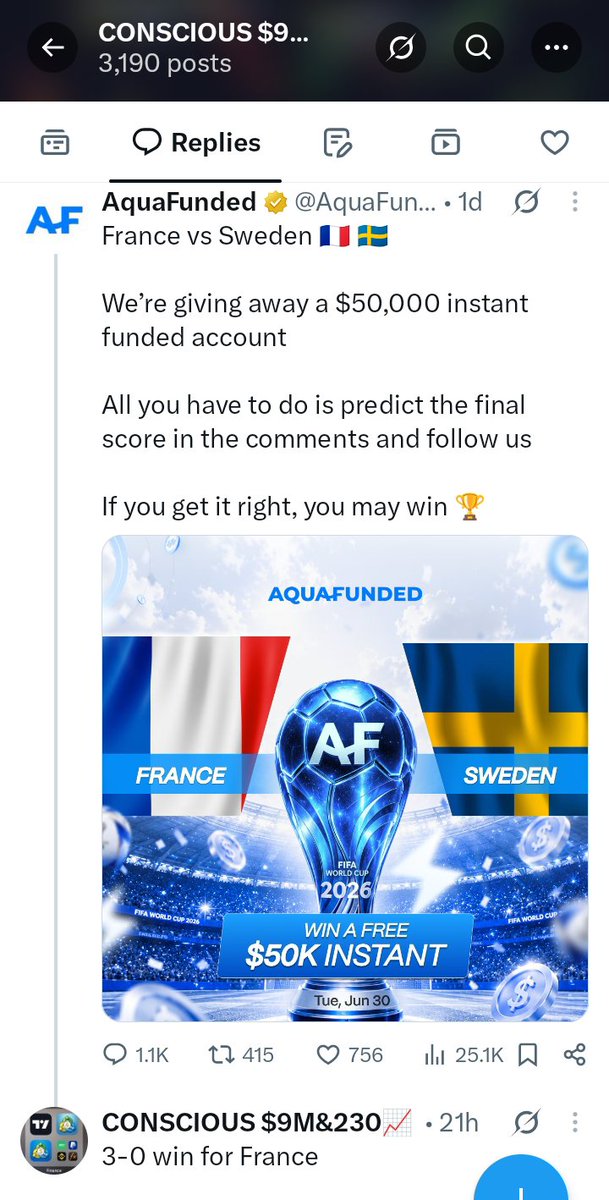 manstyve2's tweet photo. @AquaFunded @AquaFunded Yesterday I had the prediction correct for the France and Sweden but I haven't heard anything from you https://t.co/jPfX88TvQ3