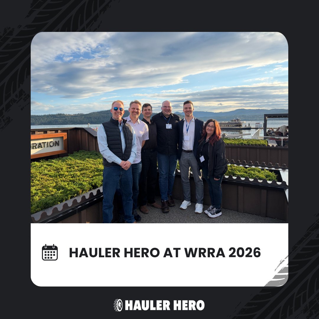 HaulerHero's tweet photo. Our Hauler Hero team had a great time attending the Washington Refuse &amp; Recycling Association (WRRA) event, connecting with customers, industry peers, and waste &amp; recycling leaders. https://t.co/5x93qDFhMS
