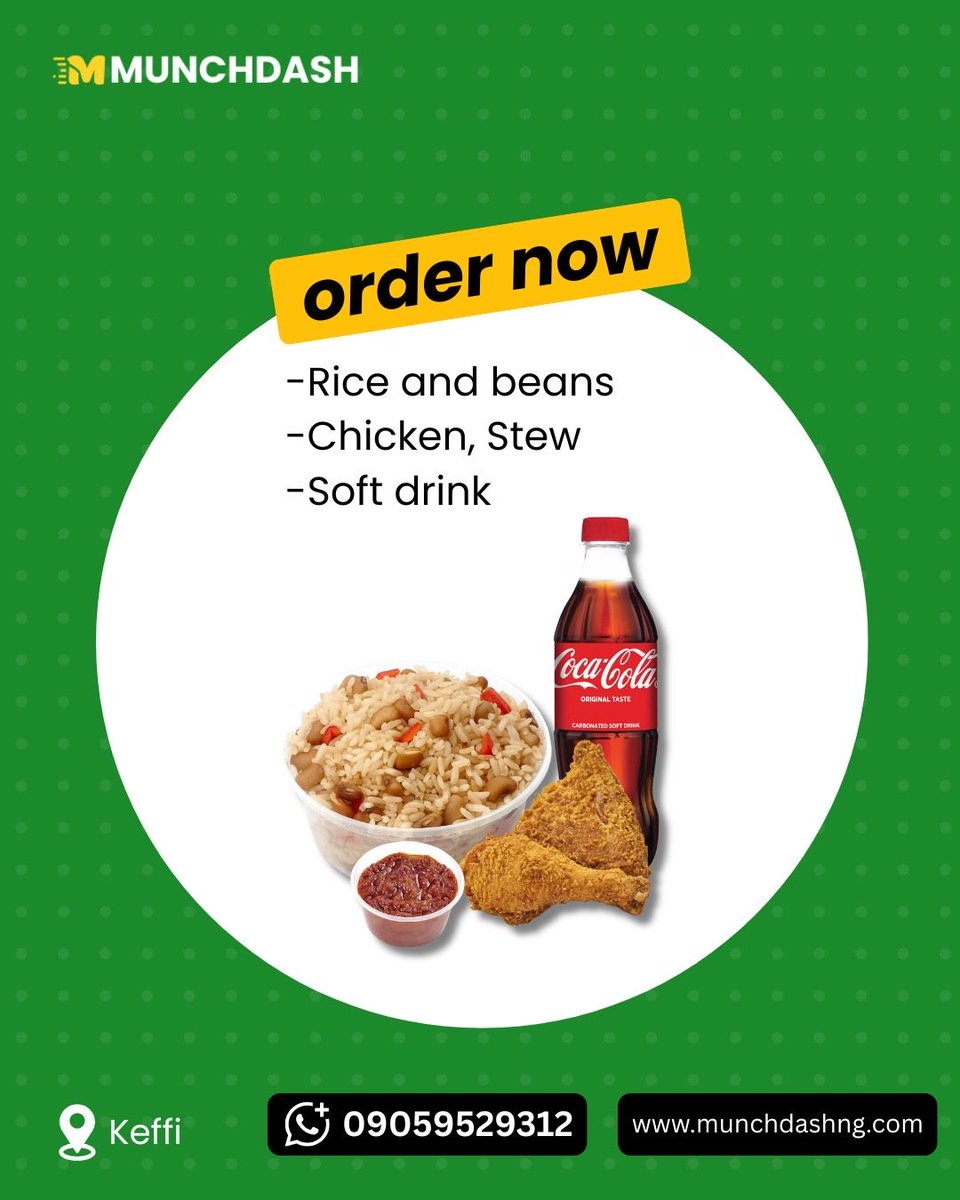 munchdash's tweet photo. Getting your favourite meals without stress is the ultimate neigbourhood hack.

Keffi, your go-to spots are ready to serve you on Munchdash.

ORDER NOW https://t.co/vARPuOiRky