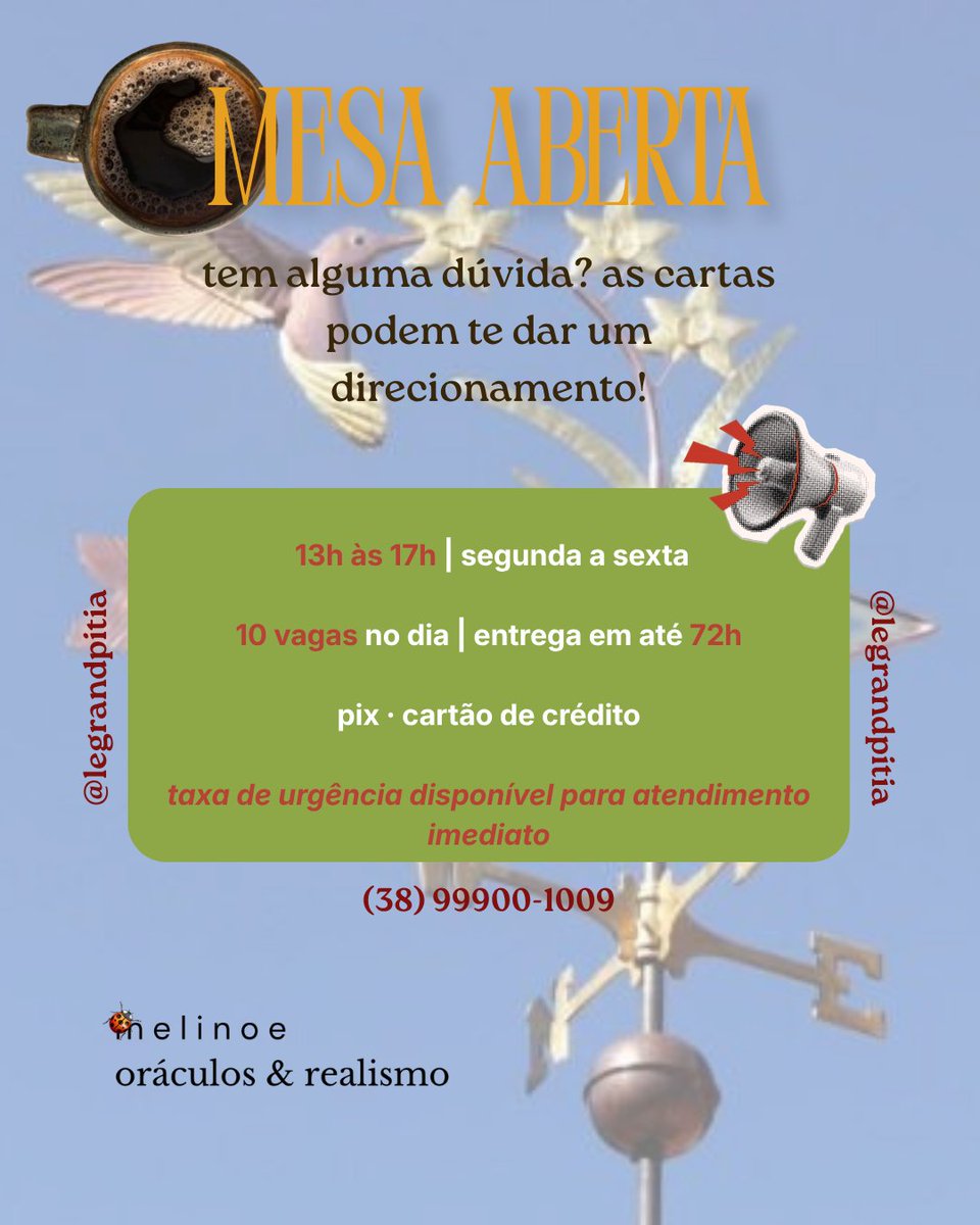 legrandpitia's tweet photo. ⋮ ⌗┆boa tarde amores ♡ como foi a manhã de vocês? espero que tenha sido produtiva! 

vindo aqui avisar que a mesa está aberta para 5 vagas ainda hoje !
(fora os agendamentos).

★ lembrete: o cartão fidelidade tem validade de 3 meses então aproveitem ♡ https://t.co/cwCD5EzqOv