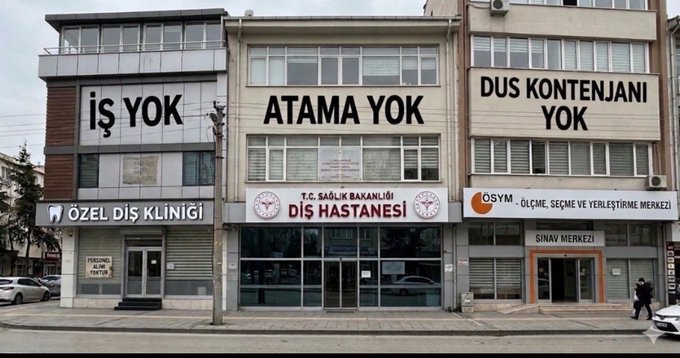 rogerohakano's tweet photo. Binlerce işsiz mezun vermekten bıkmayacak mısınız? 
#DişVeEczaKurasızKaldı https://t.co/17h86pg31Z