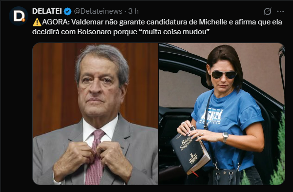 AnteMundum's tweet photo. Xi meu amigo, para o Valdemar dizer isso, é porque o Bolsonaro já se decidiu...

Vem divorcio ai, podem ter certeza, Flávio eleito, Bolsonaro solto e divorciado.

Bolsonaro está dando a vida dele pelo Brasil, vocês acham que ele vai deixar a Michelle ajudar os Tiranos a matar ele e seus filhos?

Bolsonaro trocou a vida pela nação, nunca trocaria a nação por uma mulher.