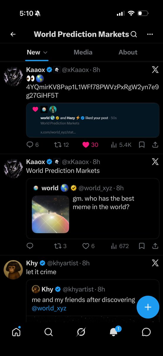 Bdaddy_525's tweet photo. Imagine fading all the clues from @world_xyz ? clearly they have adopted our CA

4YQmirKV8Pap1L1WFf78PWVzPxRgW2yn7e9g27GiHF5T

$WORLD PREDICTION MARKETS https://t.co/bRbCOVxl3Q