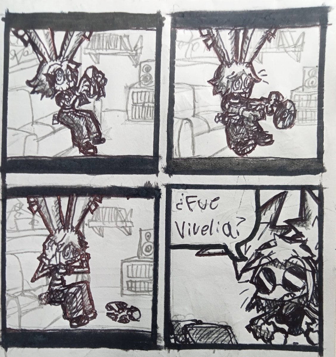 sticlov's tweet photo. El disco 5/6
 
#art #traditionalart #OC #comic https://t.co/3e6sVEDEk8