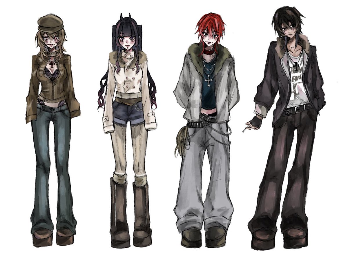 Ouka150's tweet photo. #2026年自分が選ぶ今年上半期の４枚 
下半期はもっと描きたい ᵕ ̫ ᵕ̩̩ https://t.co/92Hrenunyd