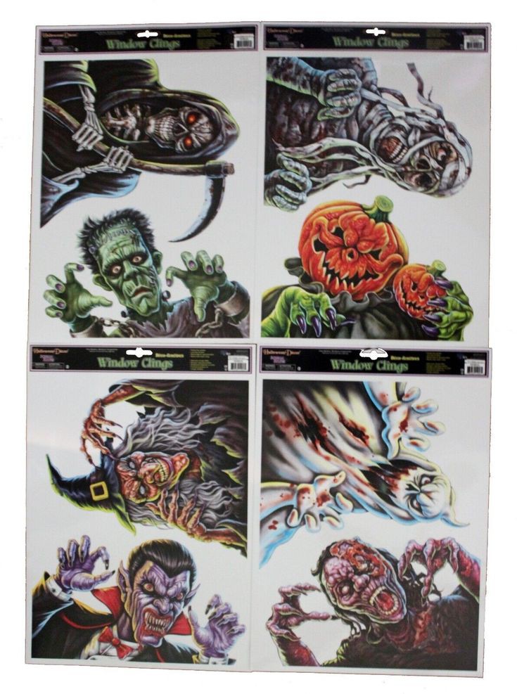 WeBelong_Dead's tweet photo. Frankenstein window decorations https://t.co/slKTTw8ByB