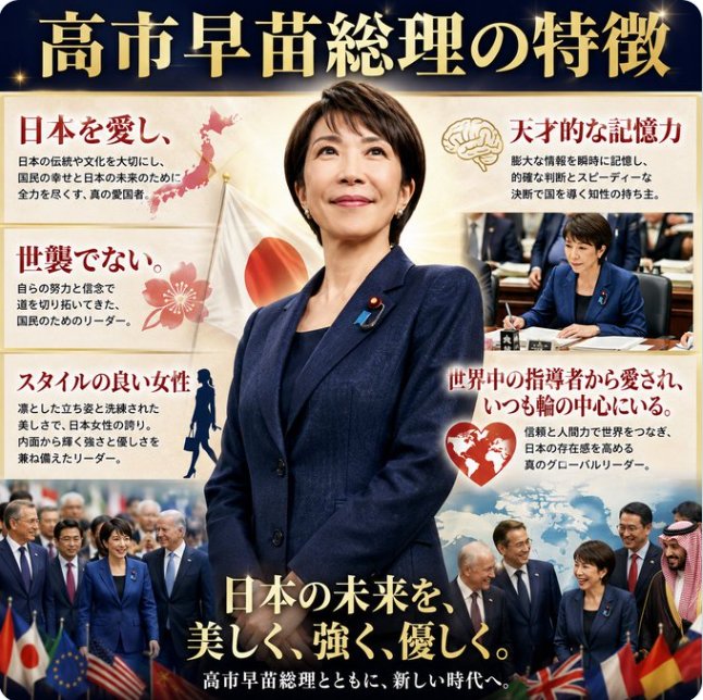 KSonderRQ's tweet photo. 高市総理の政治理念により、
多くの国民は高市総理に政治を負託しています。
支持率約70%堅持しています。

フォロー 👉@KSonderRQ https://t.co/km8PkOyZkt