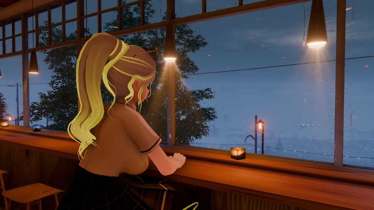 GrayumiVR's tweet photo. I love the sound of rain.

#ロコナ3D #VRChat https://t.co/YeFg0od9H2