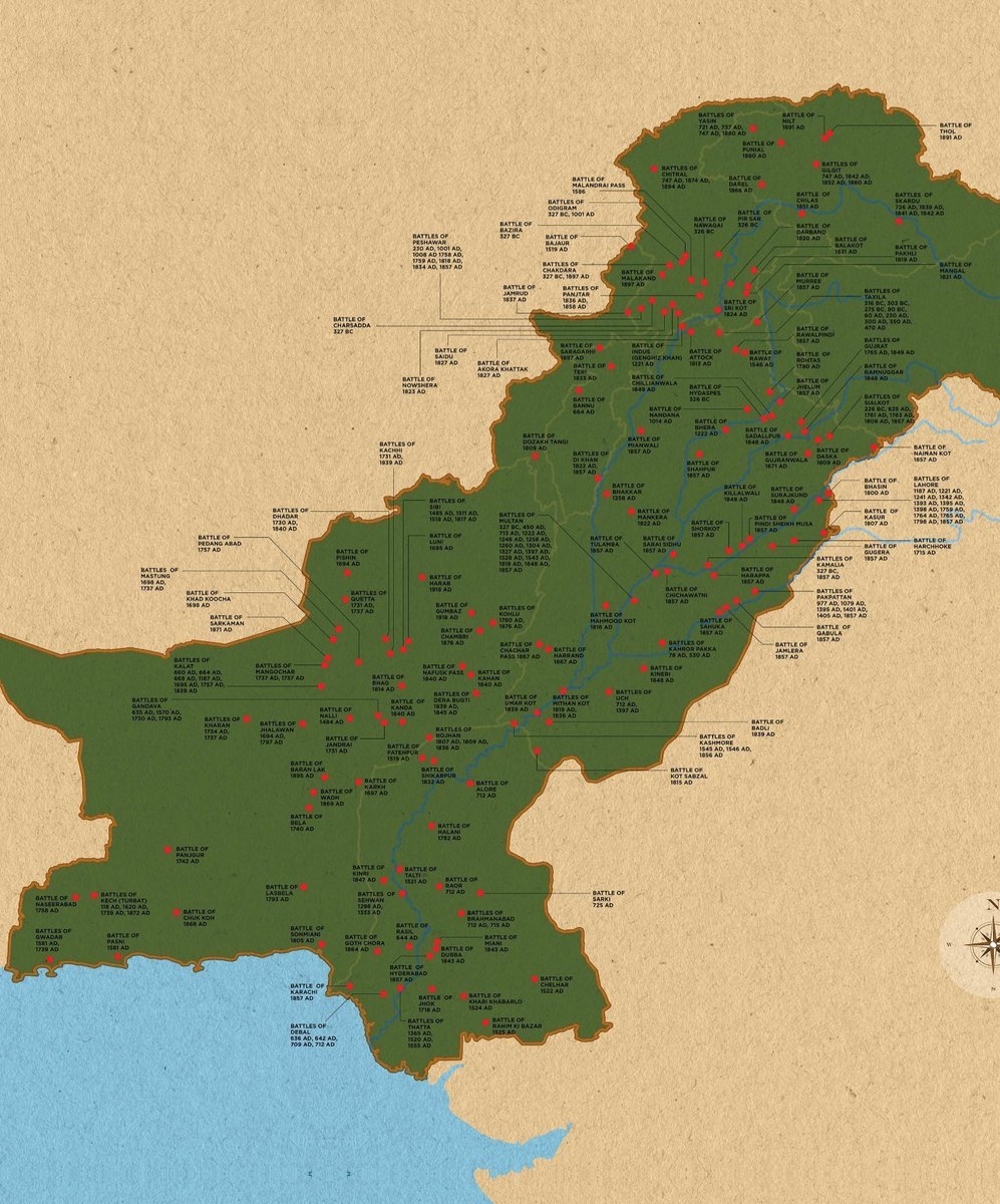 EYounaan32770's tweet photo. Since over 2000 years Pakistanis have fought 100s of major/minor battles within its borders

They fought invaders from west as well as from east. Later they also learned to fight amongst themselves

It clearly shows that Pakistan is not a security state, it is a state of warriors https://t.co/xkmvYuDjwl
