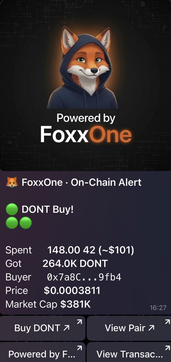 Michael32661615's tweet photo. 🚀 Infinite Chain is LIVE. The first buys are already rolling in.

Capital is flowing, charts are moving, and the ecosystem is waking up.

Every trade is tracked in real time by the FoxxOne On-Chain Alert Bot, giving the community instant visibility into buys, sells, liquidity, and on-chain activity.

Fast. Transparent. Built for traders.

Powered by FoxxOne →  https://t.co/ED5Kb5wMe8⁠

🦊 The Foxx is watching every block.

#InfiniteDrive #Crypto #DeFi #OnChain #Web3 #Trading #Blockchain #FoxxOne