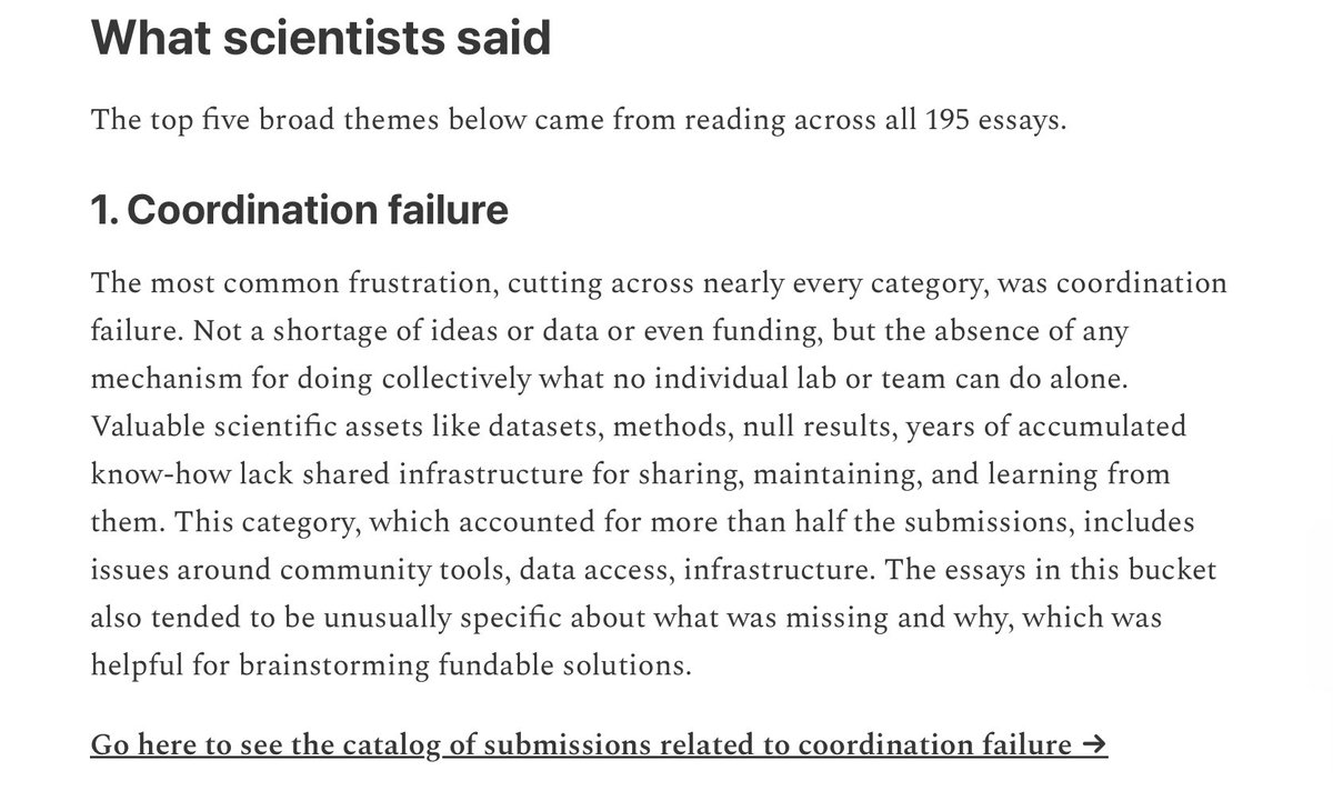 sanmking's tweet photo. @AsteraInstitute Truly insightful finding. 

For all those building AI research agents, this is by far a more interesting direction that the traditional hypothesis, experiment-automation pipeline. 

Congratulations on the initiative! https://t.co/nOB9vBi6rr