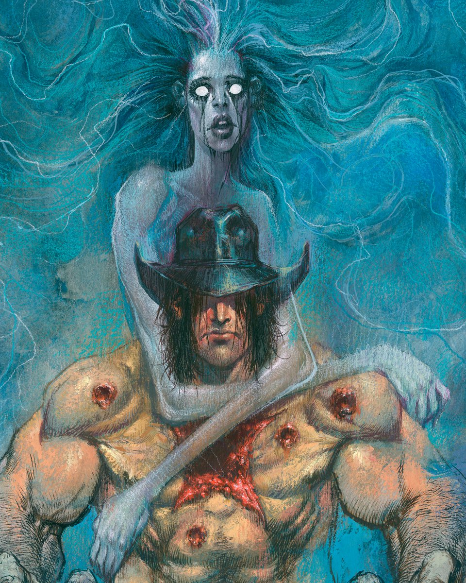 WAYSHAK's tweet photo. This is the very large painting used for the cover to the 1st issue of DEAD ACRE, the newest series from @thevaultcomics  

Issue 1 drops today!  Available at shops everywhere. https://t.co/dDuJ9BkufL